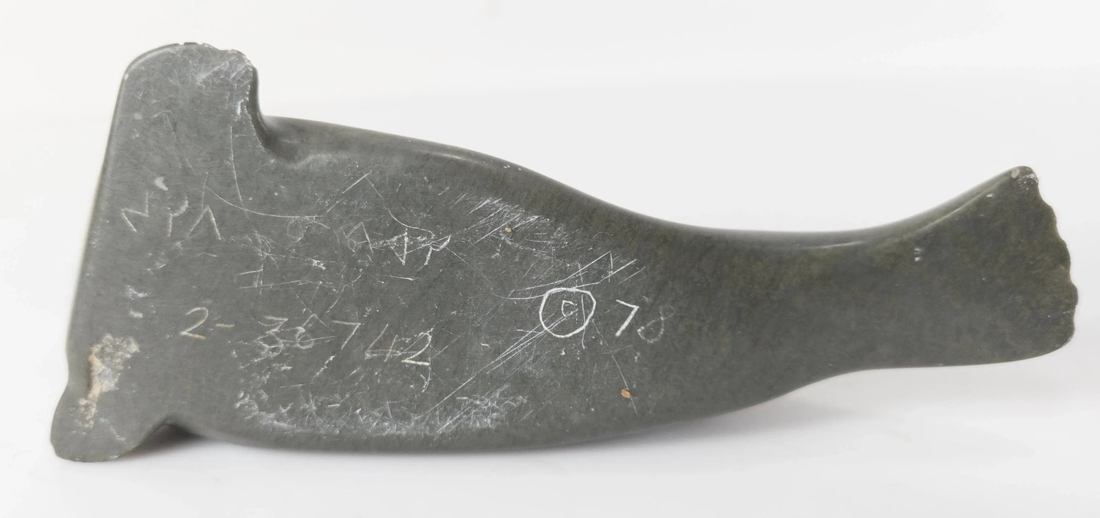 Native American Indian Inuit Serpentine Seal Carving - 9