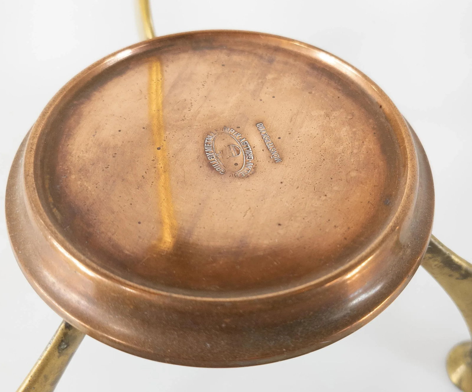 Swedish Art Nouveau Copper and Brass Urn by Grillby - 10