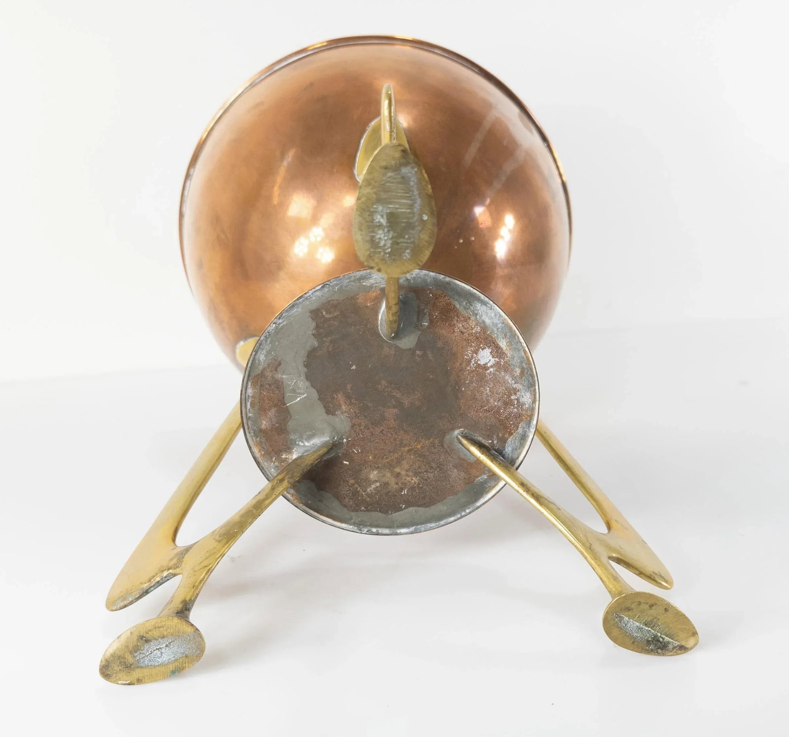 Swedish Art Nouveau Copper and Brass Urn by Grillby - 12