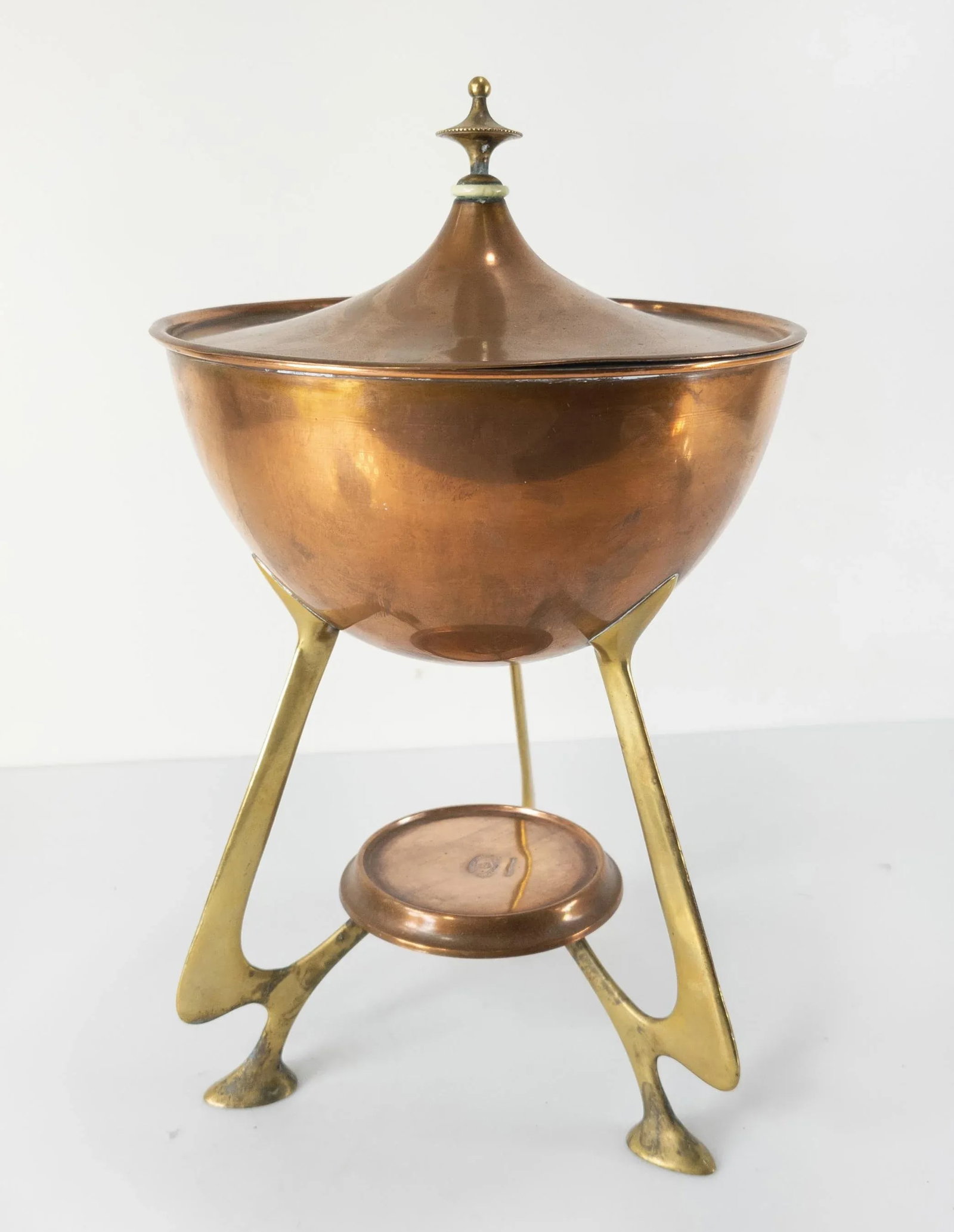 Swedish Art Nouveau Copper and Brass Urn by Grillby - 13