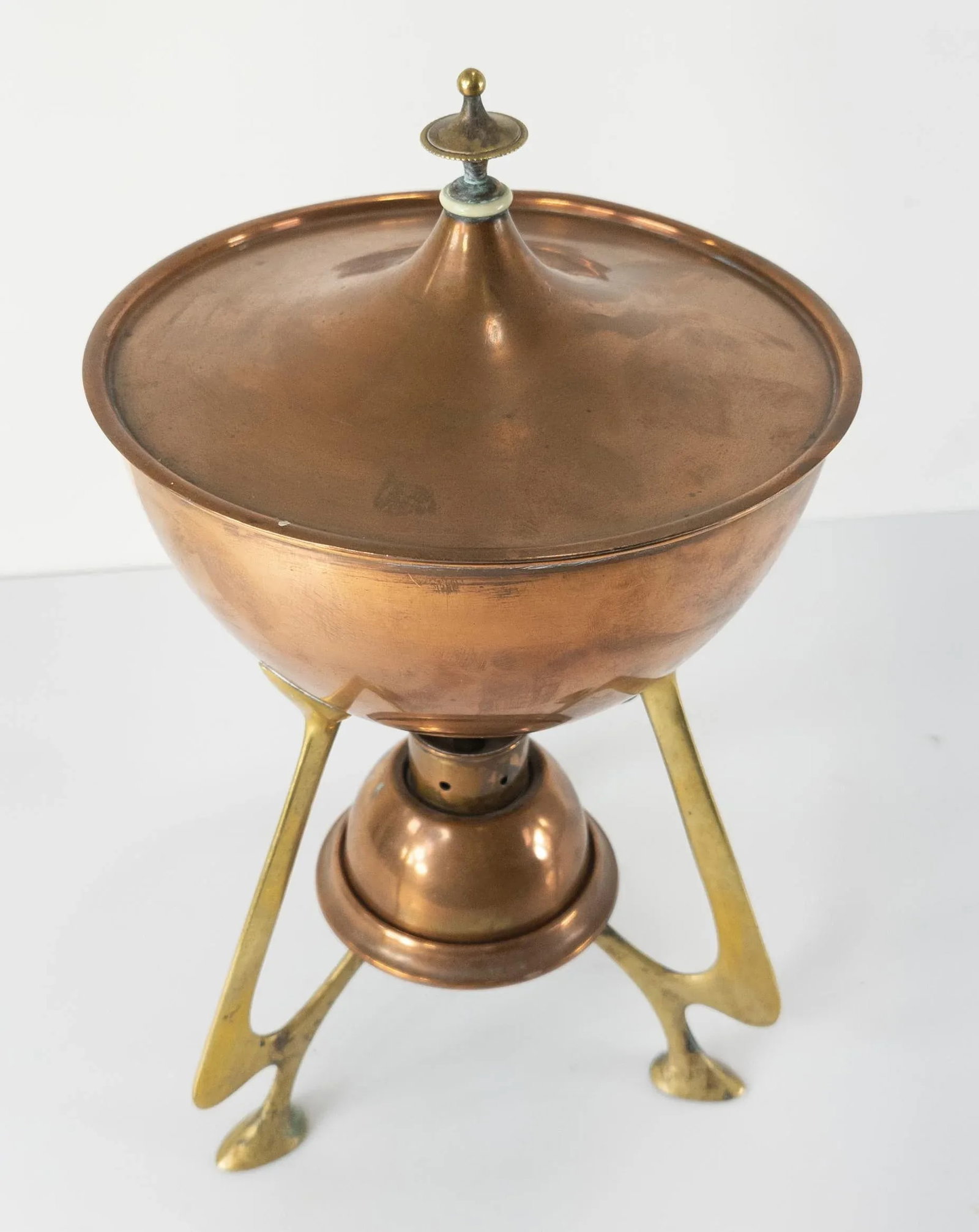 Swedish Art Nouveau Copper and Brass Urn by Grillby - 2