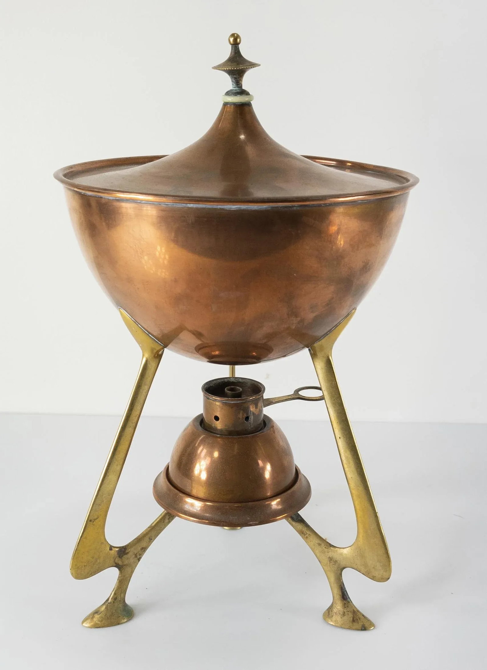 Swedish Art Nouveau Copper and Brass Urn by Grillby - 3