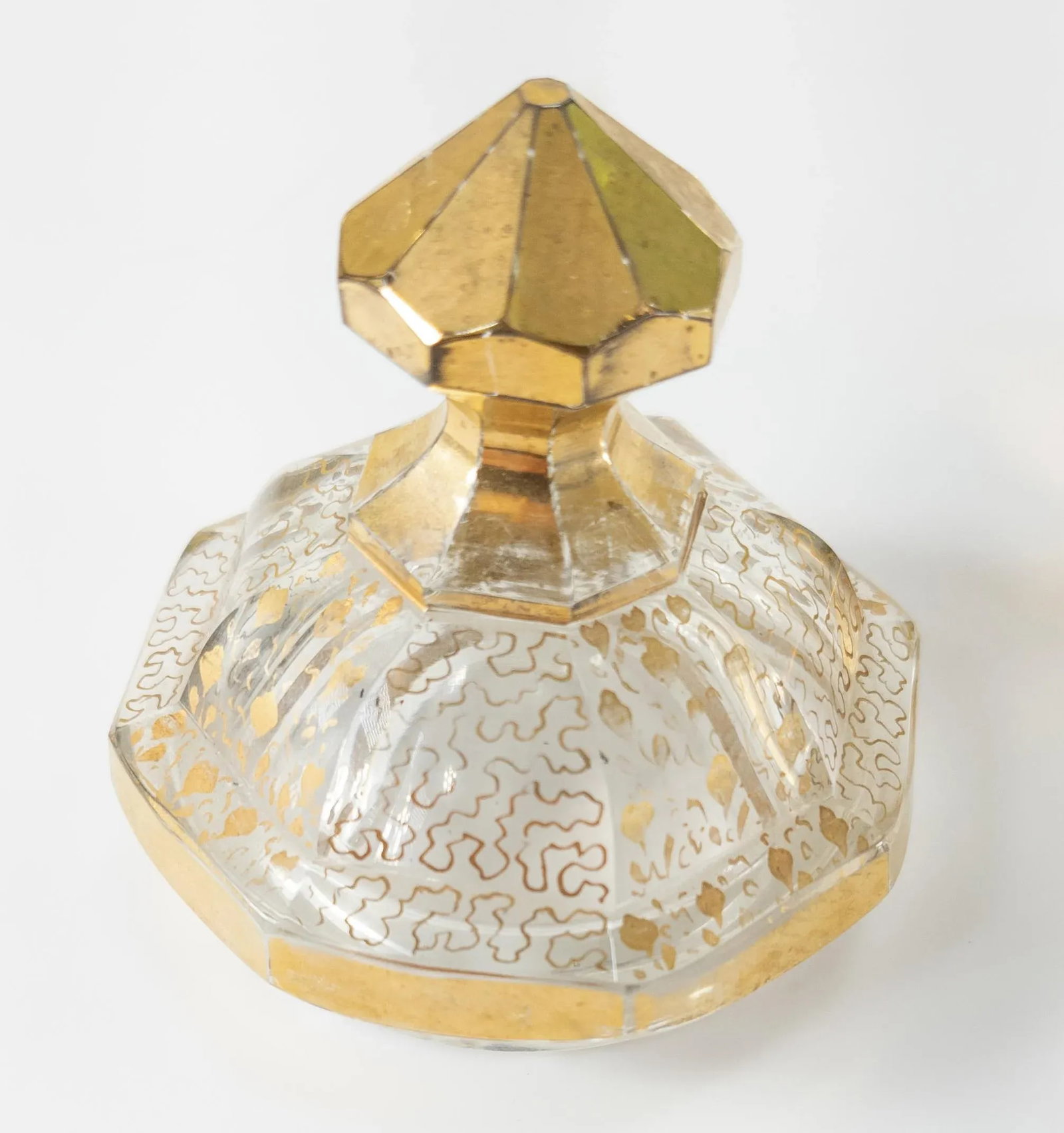 Bohemian Art Glass Moser Style Covered Urn - 8