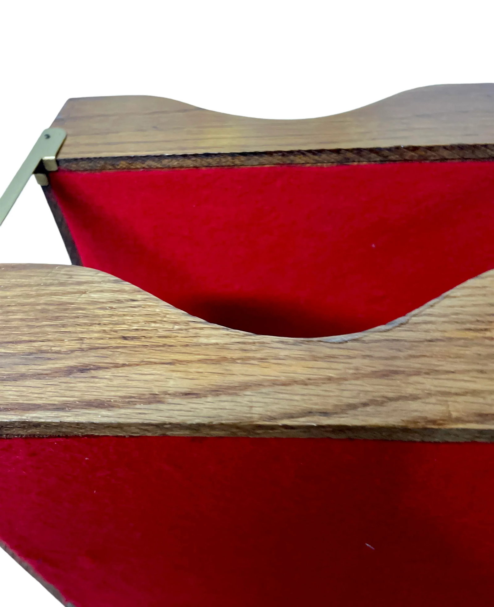 Mid Century Globe Wernicke Wood Desk Accessories- Set of 2 - 3