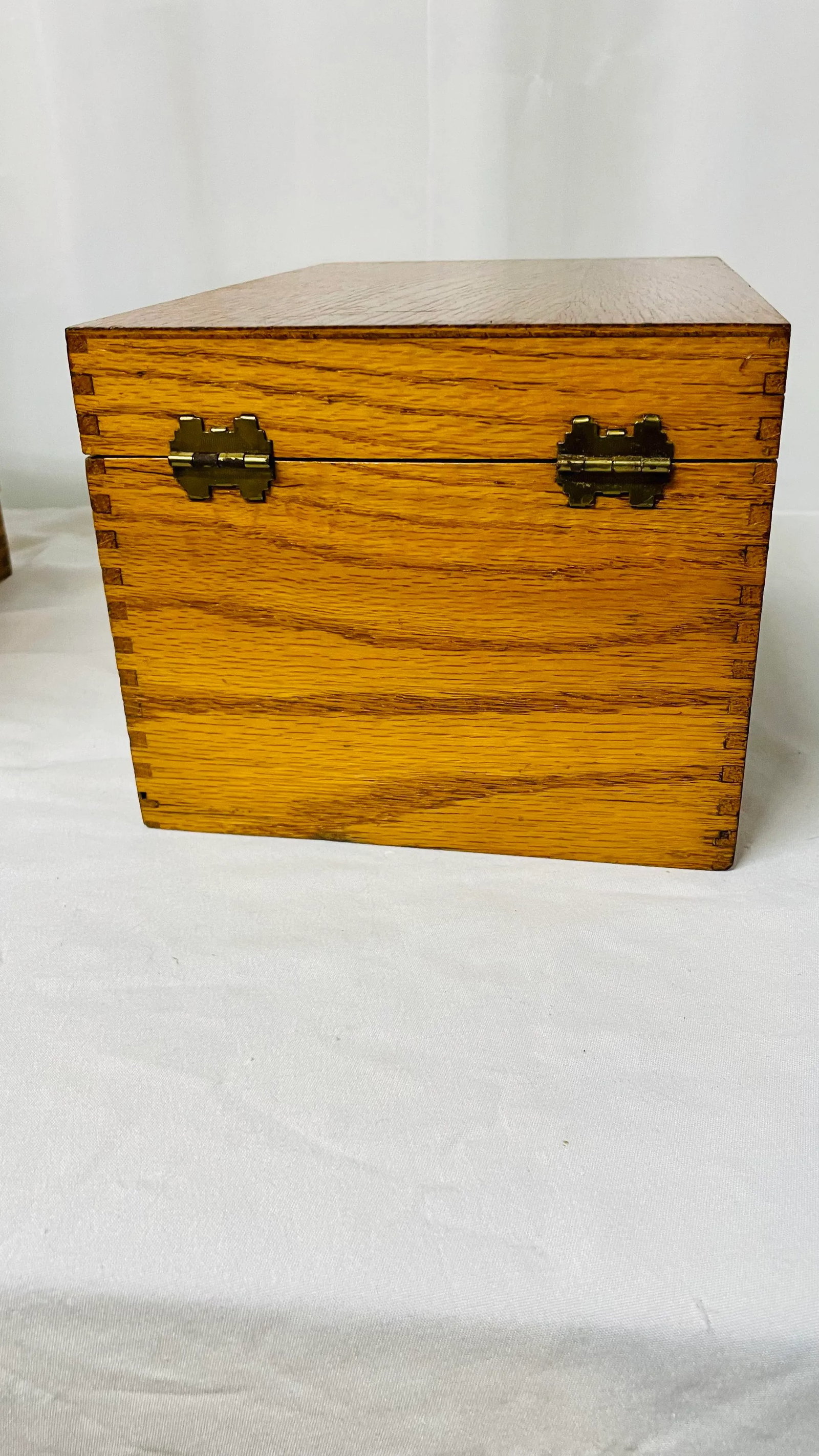 Mid Century Globe Wernicke Wood Desk Accessories- Set of 2 - 9