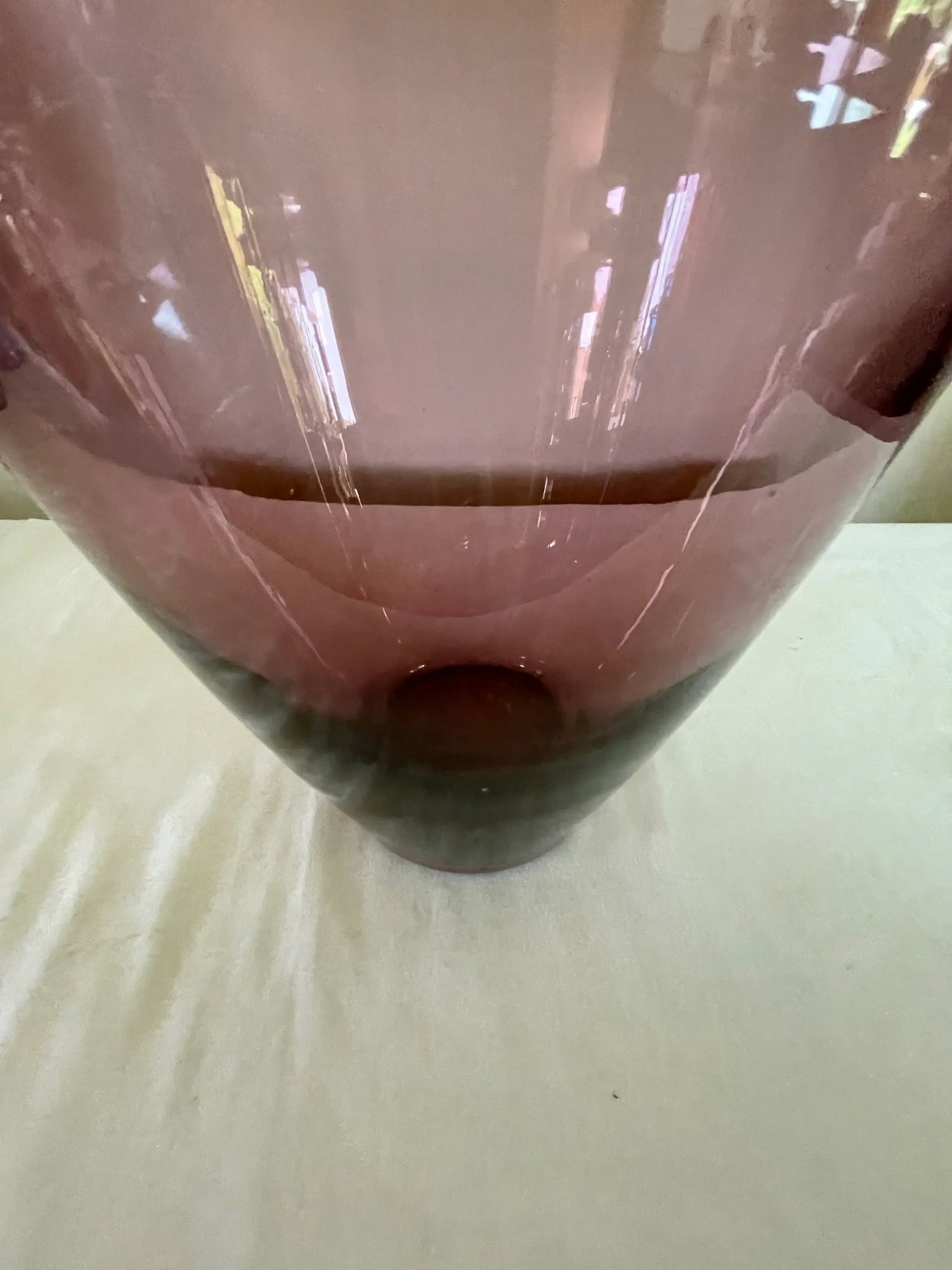 1991 Blenko Pink/Orchid Floor Vase 9021 L - 5