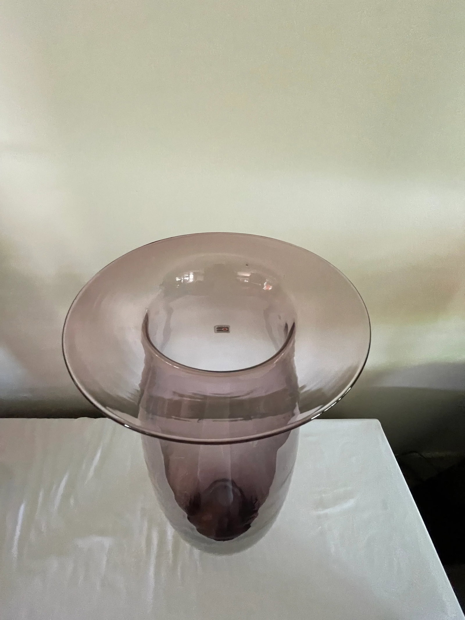 1991 Blenko Pink/Orchid Floor Vase 9021 L - 7