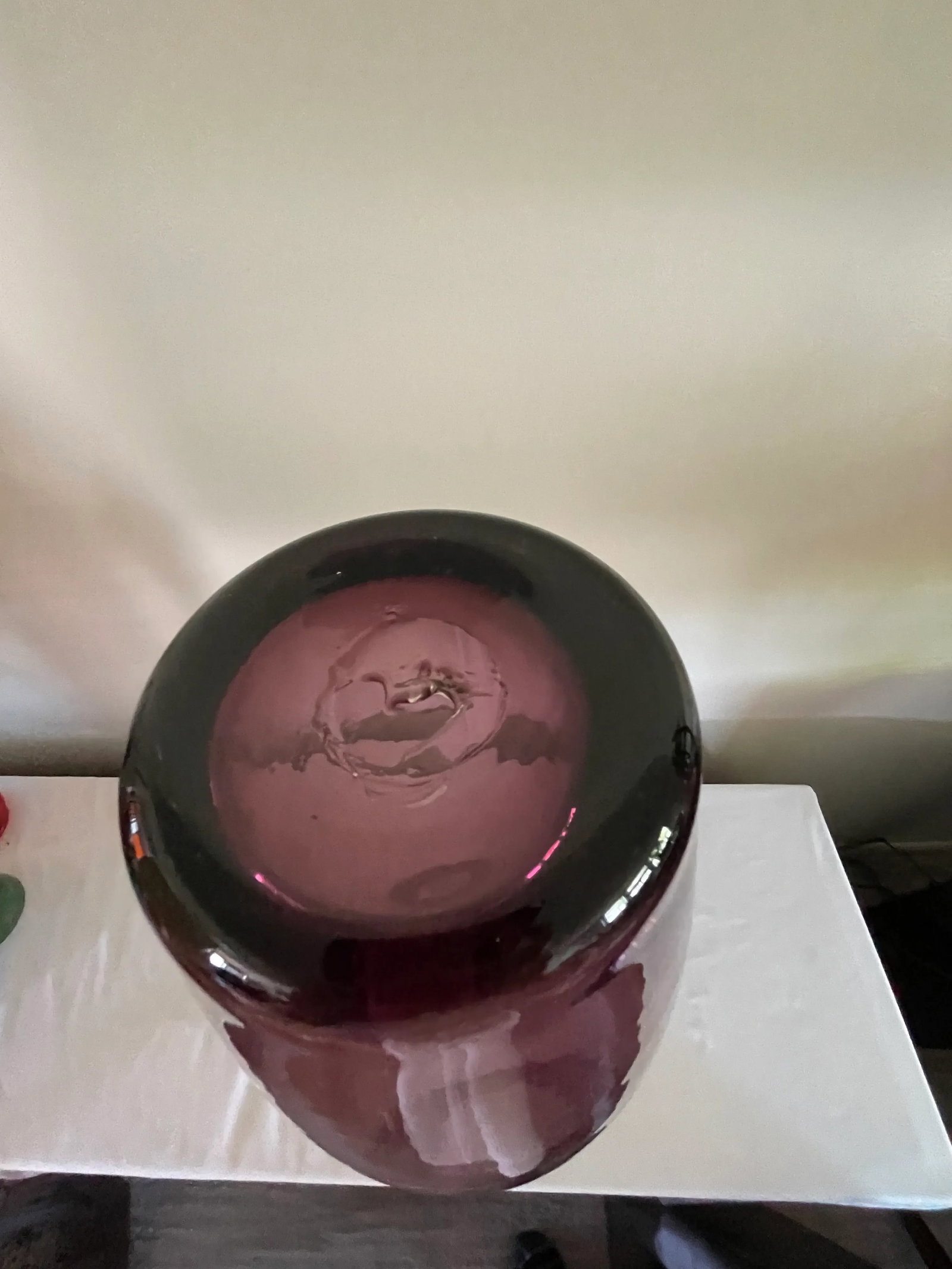 1991 Blenko Pink/Orchid Floor Vase 9021 L - 8