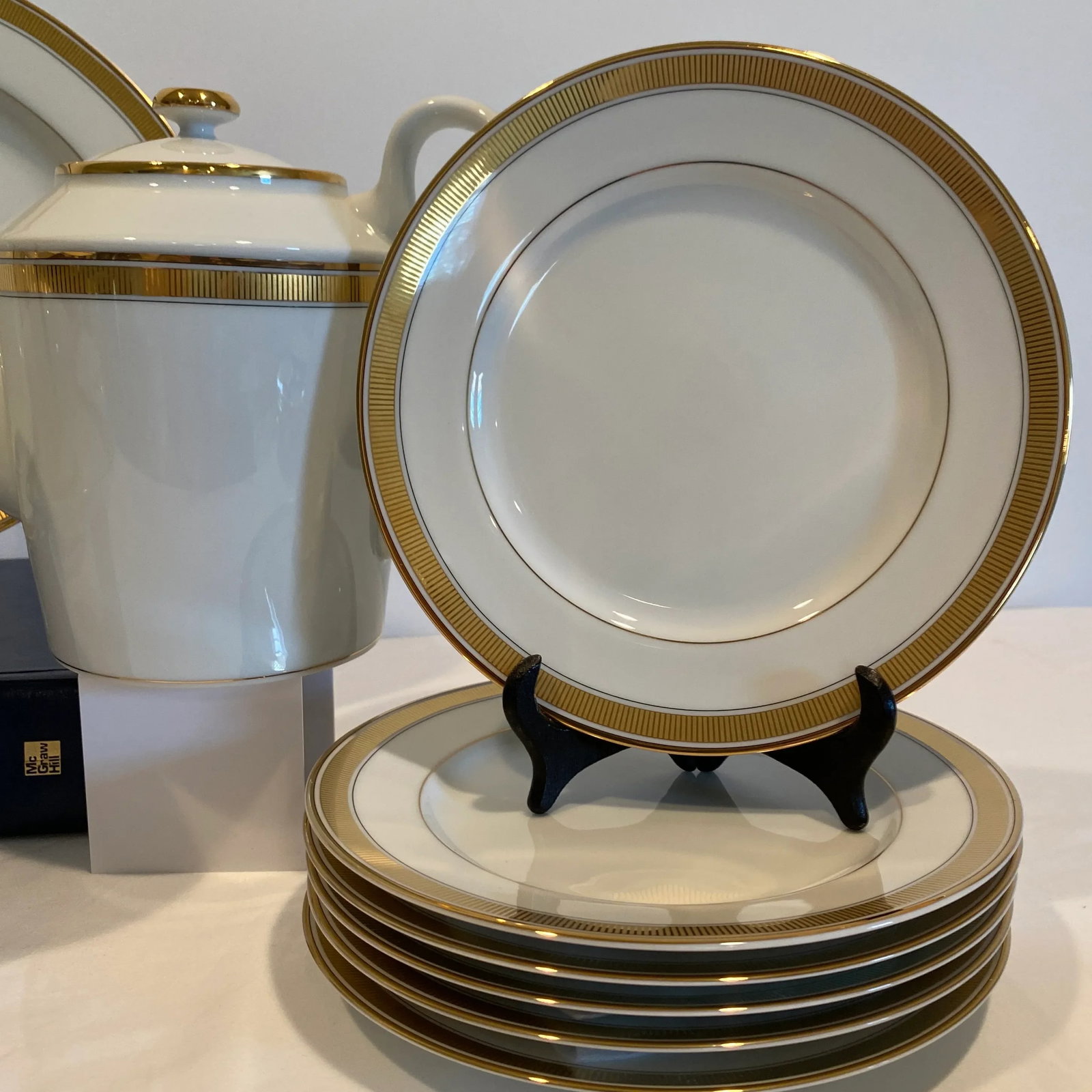 1990's Fitz and Floyd "Oak Park" Dinnerware Set- 37 Pieces - 10