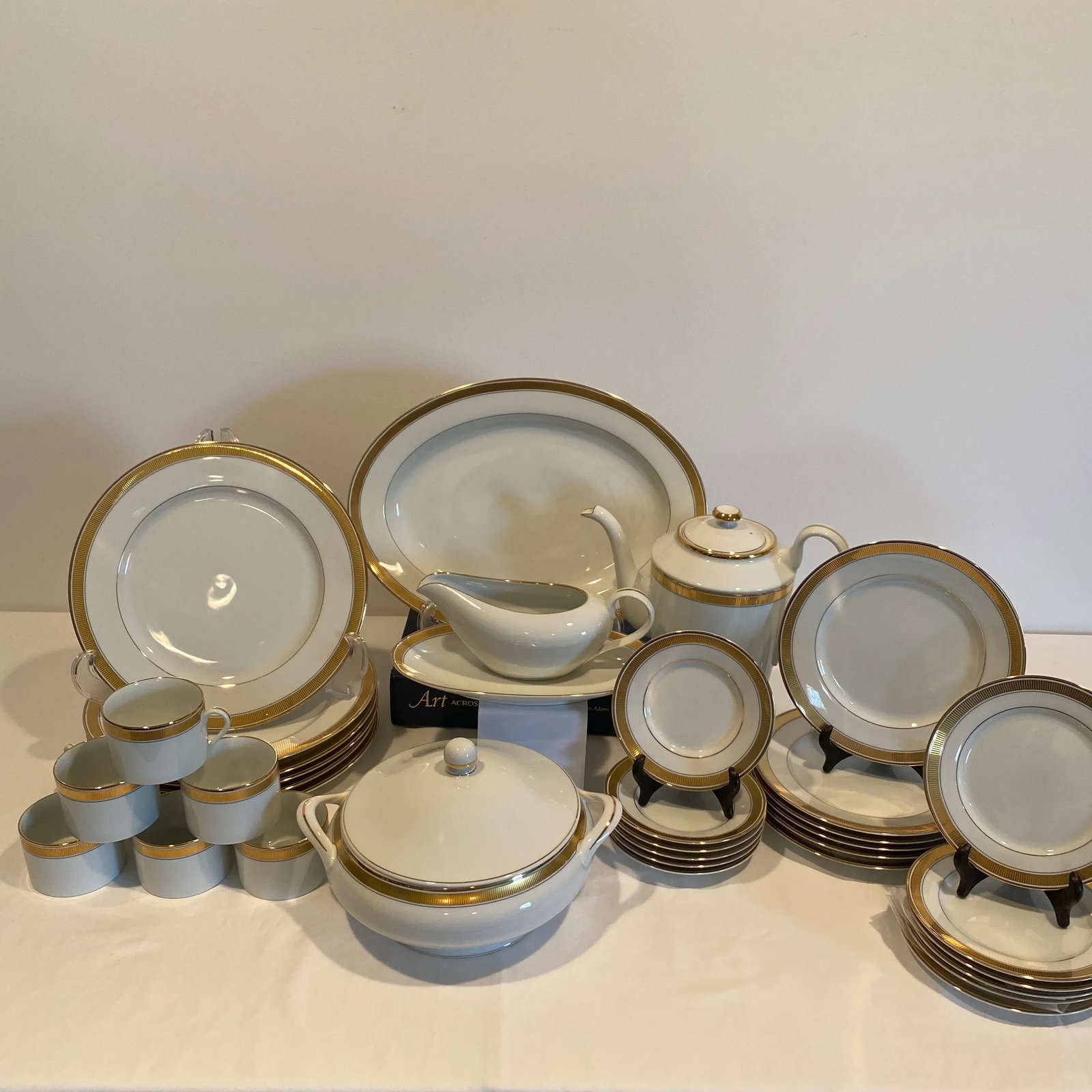 1990's Fitz and Floyd "Oak Park" Dinnerware Set- 37 Pieces - 2