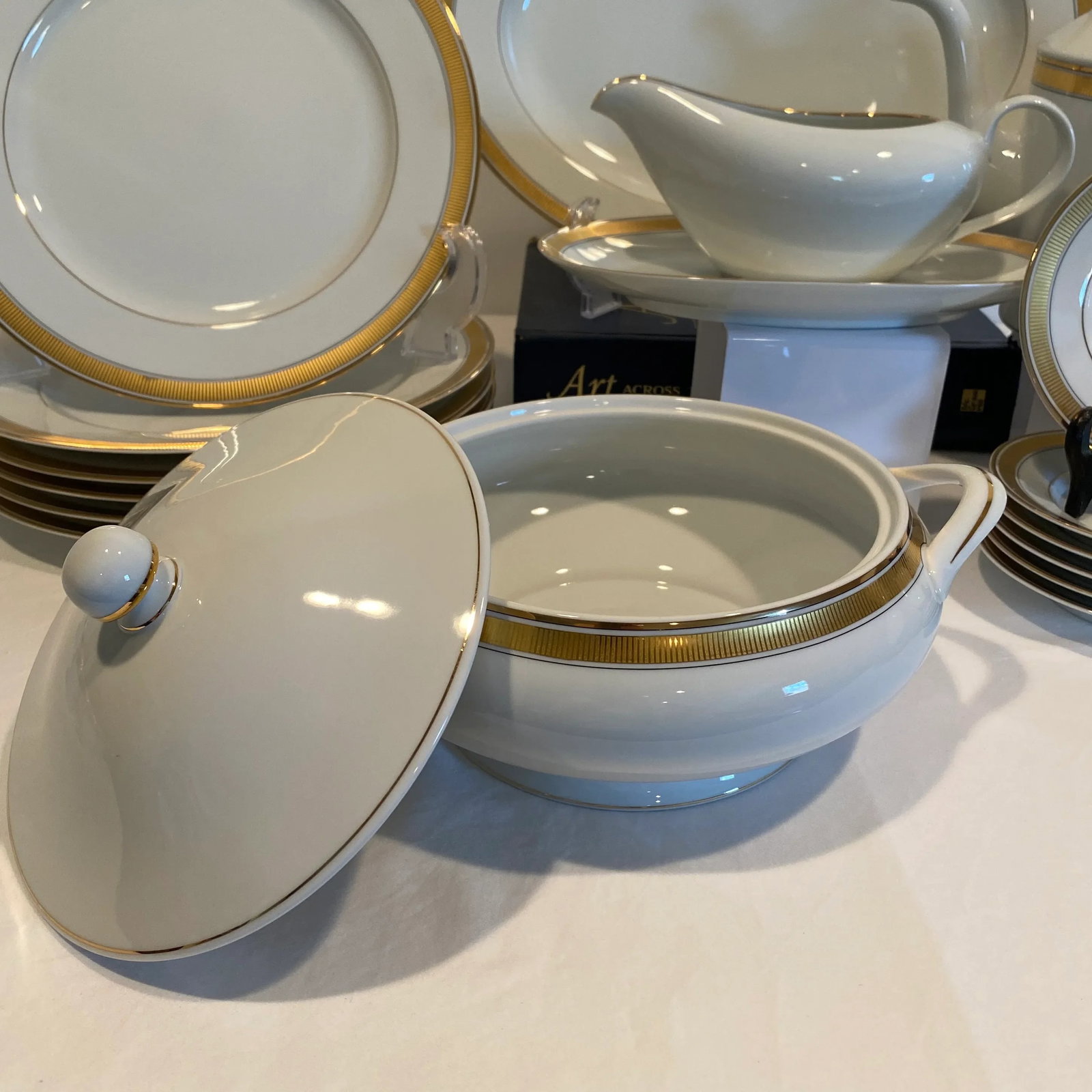 1990's Fitz and Floyd "Oak Park" Dinnerware Set- 37 Pieces - 6