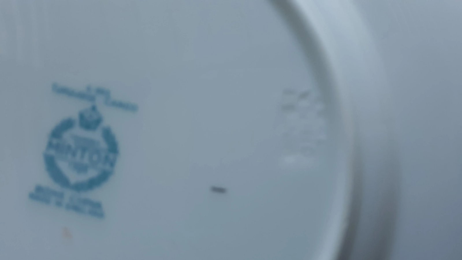 Vintage Minton of England Turquoise Cameo Salad Plates - Set of 6 - 4