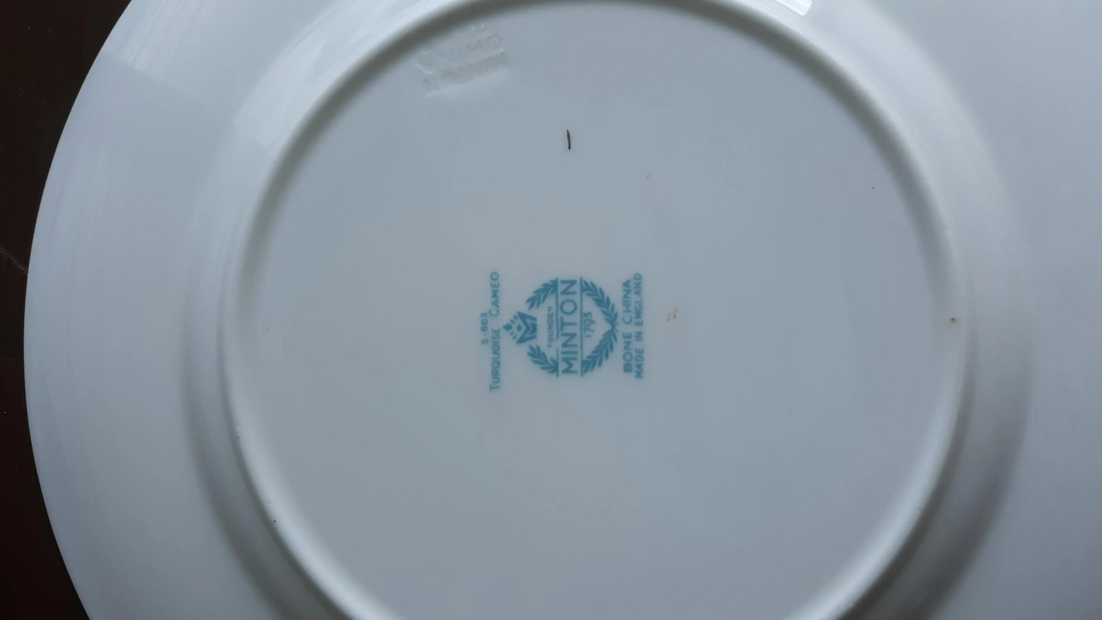 Vintage Minton of England Turquoise Cameo Salad Plates - Set of 6 - 5