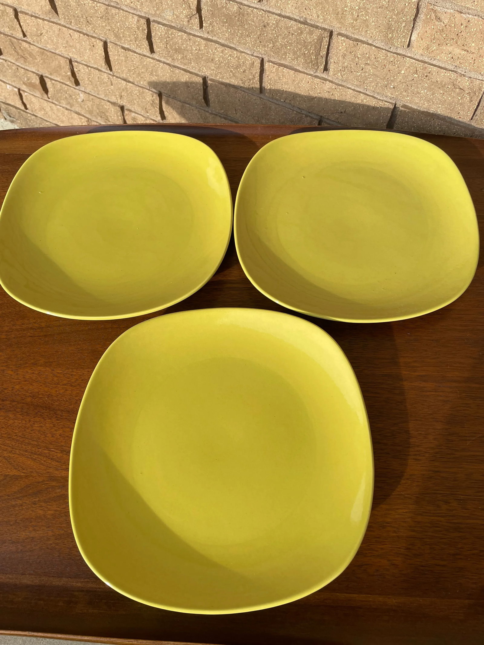 Mid-Century Colored Poppy Trail California Pottery Plates- Set of 12 - 5