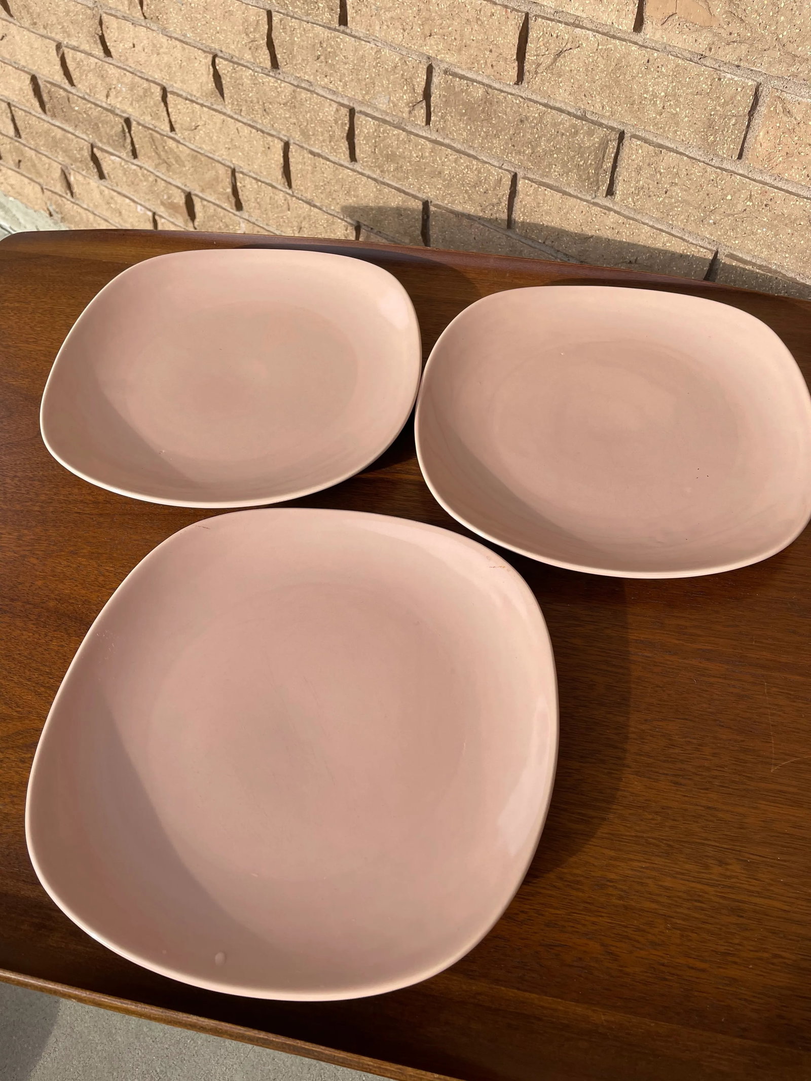 Mid-Century Colored Poppy Trail California Pottery Plates- Set of 12 - 6
