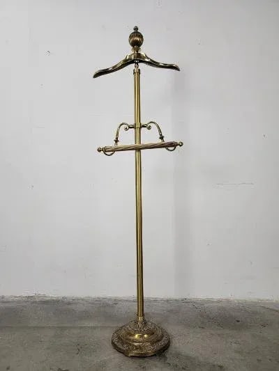 1960s Hollywood Regency Brass Valet - 12