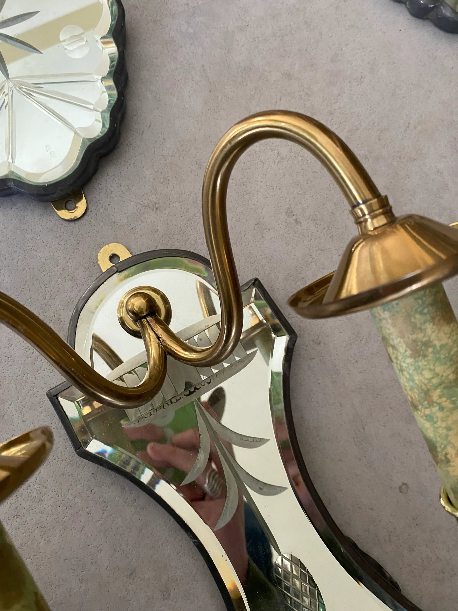 1940s Mirror Back Italian Sconces - 6