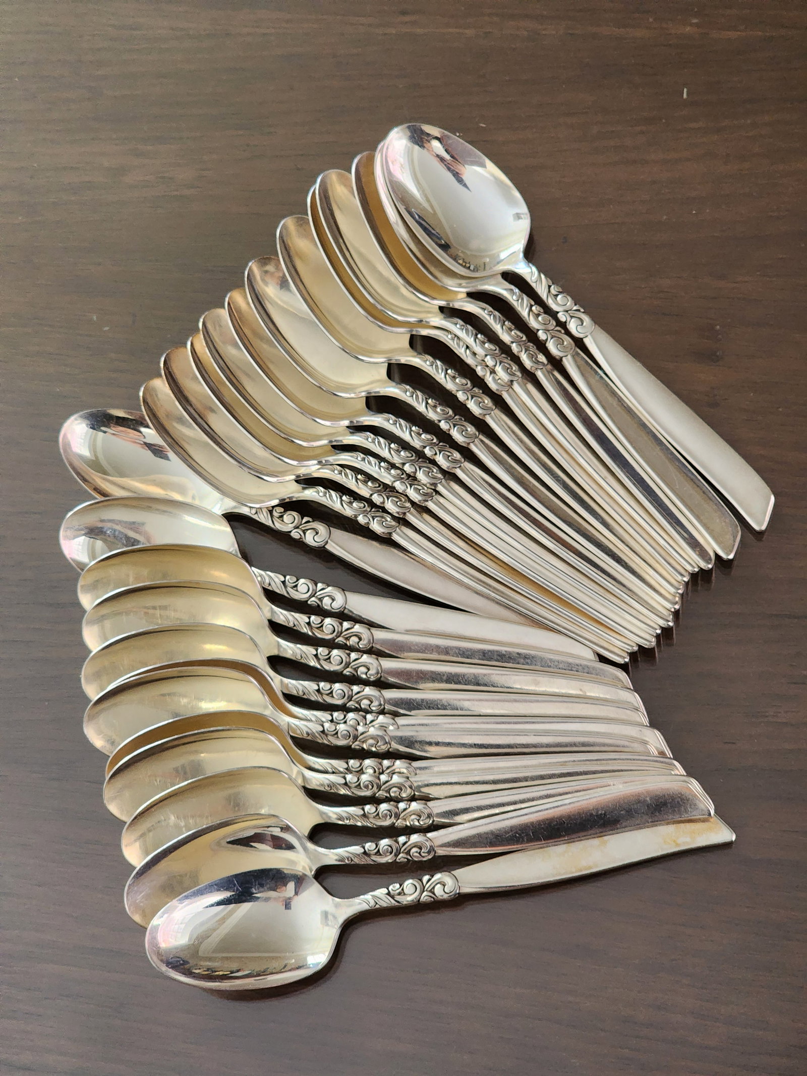 1950s Service for 12 Plus Hostess and Completer Oneida South Seas Community Silver Plated Flatware S - 12