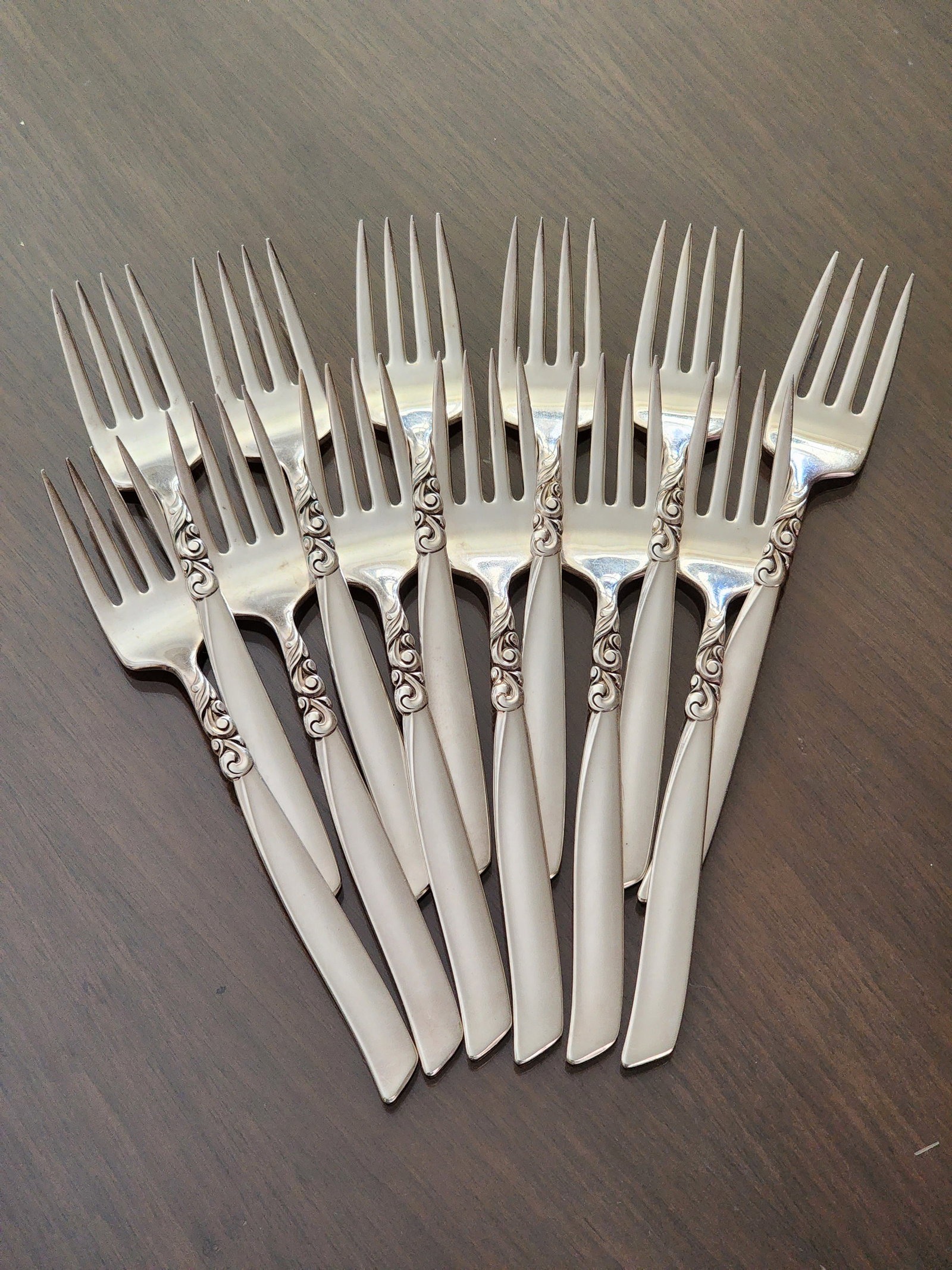 1950s Service for 12 Plus Hostess and Completer Oneida South Seas Community Silver Plated Flatware S - 3