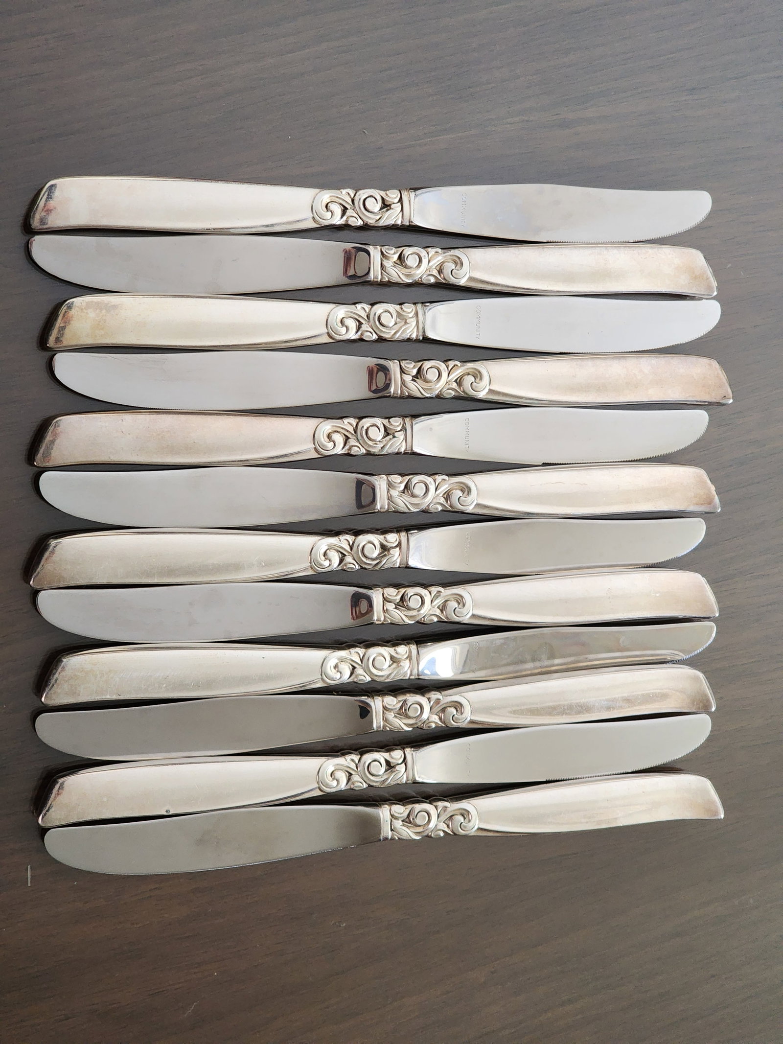 1950s Service for 12 Plus Hostess and Completer Oneida South Seas Community Silver Plated Flatware S - 5