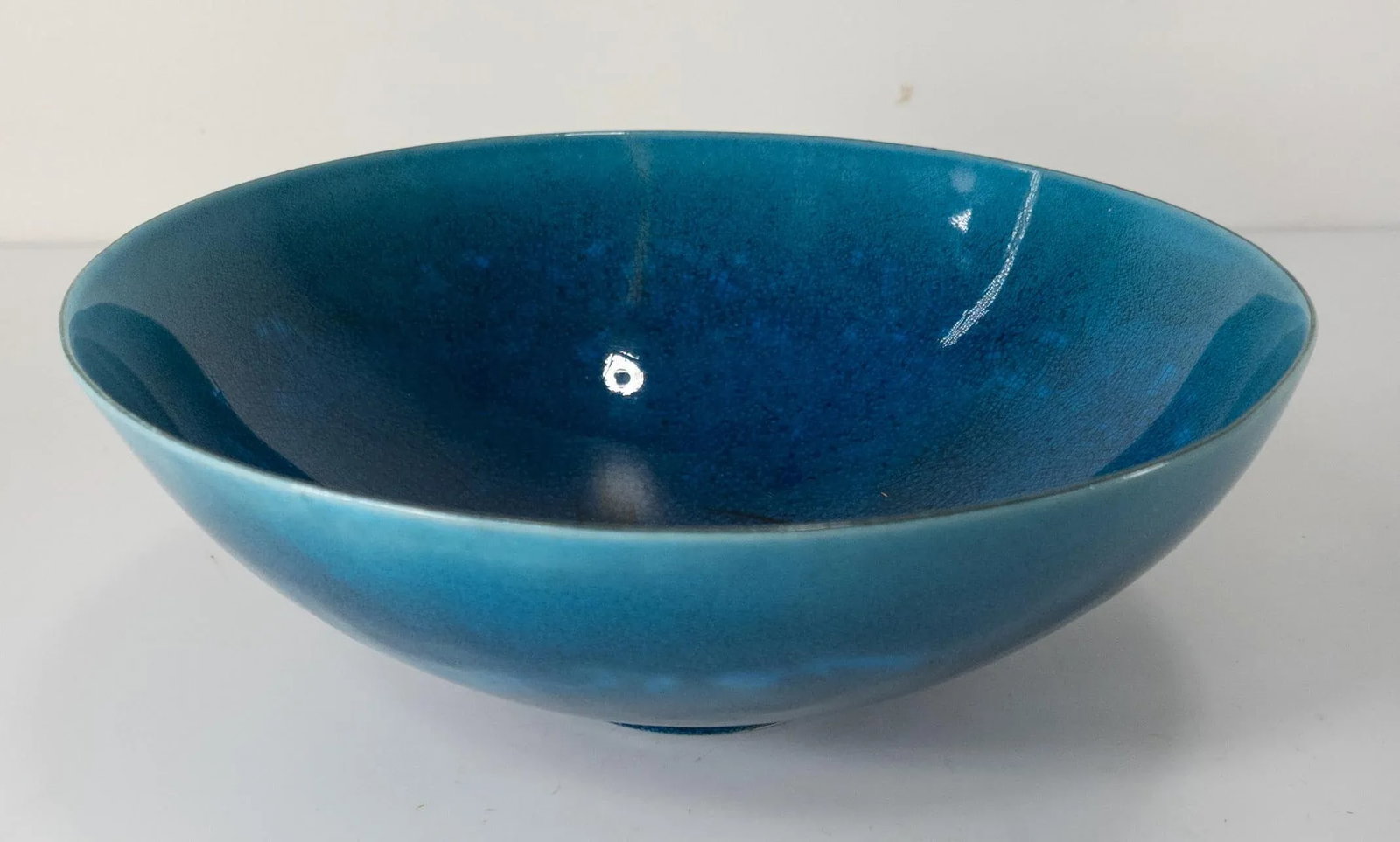Danish Modern Bing & Grondahl Turquoise Blue Bowl - 2