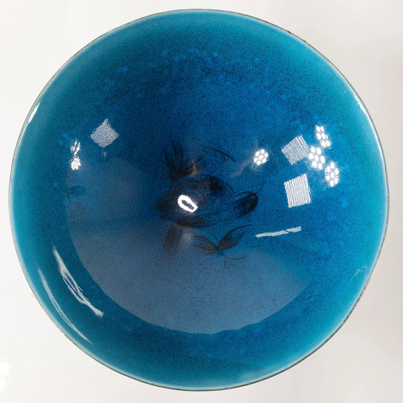 Danish Modern Bing & Grondahl Turquoise Blue Bowl - 3