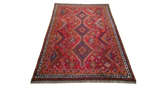 Vintage Persian Hand Made Knotted Rug - 5x8 - 2