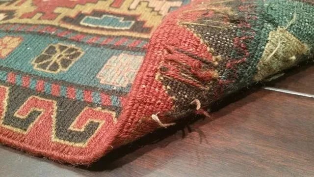 Vintage Flat Weave Soumak Handmade Rug - 8'2'' X 9'5'' - Size Cat. 8x10 - 4