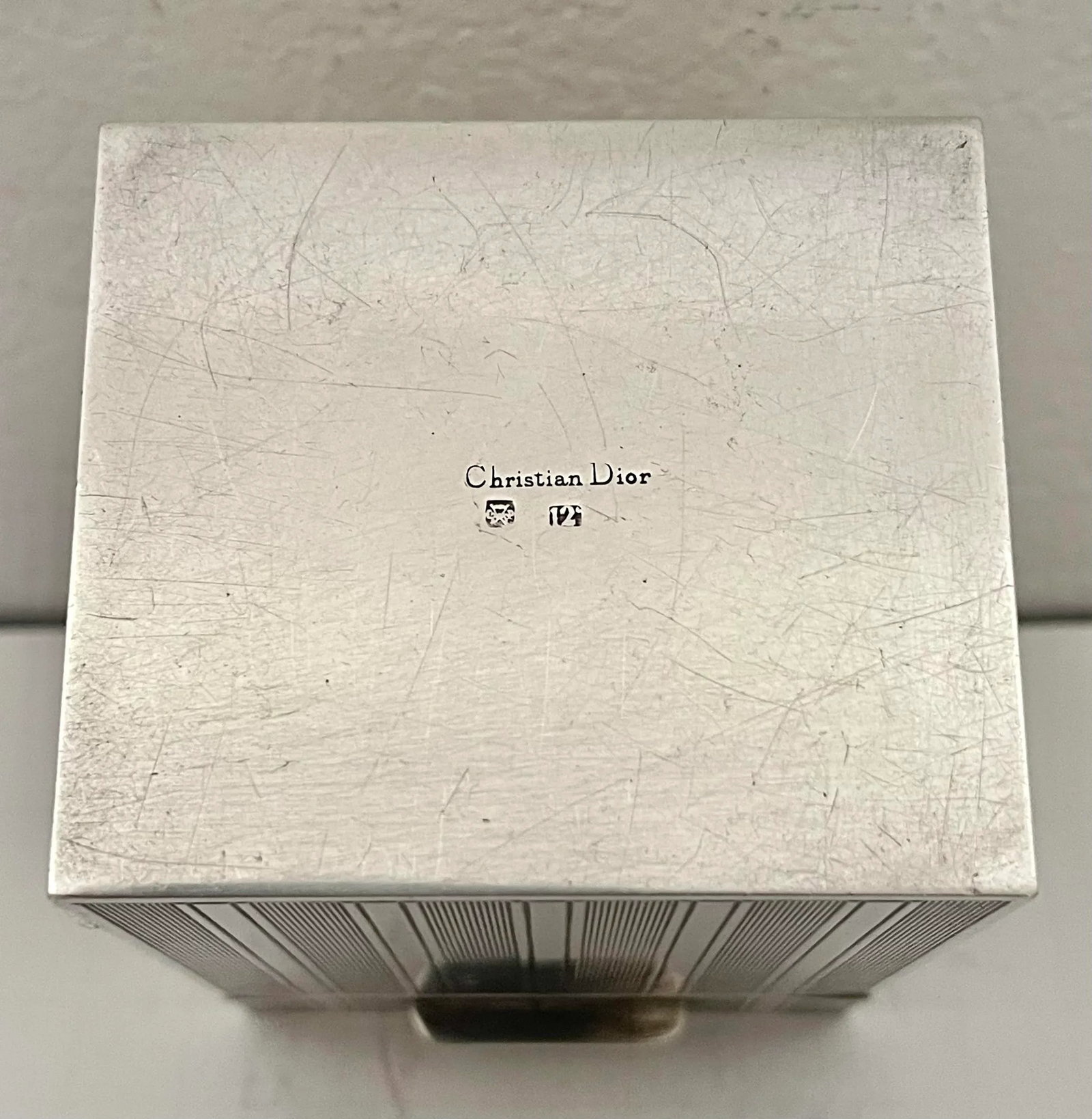 1960s Christian Dior Box Silver Metal - 10
