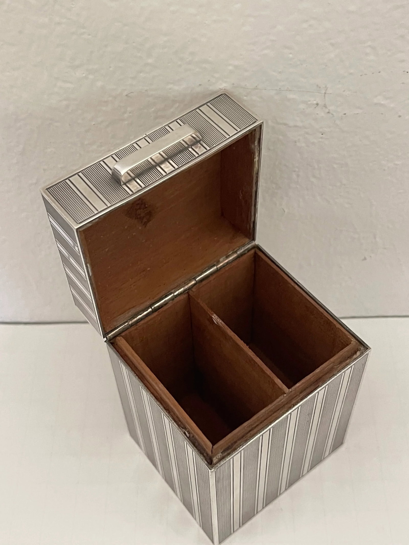 1960s Christian Dior Box Silver Metal - 5