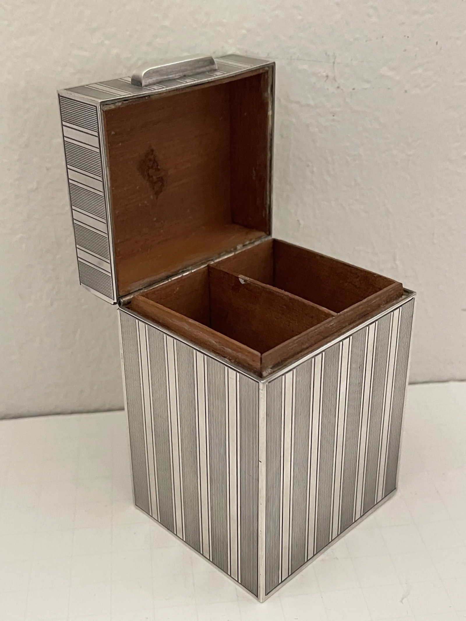 1960s Christian Dior Box Silver Metal - 6