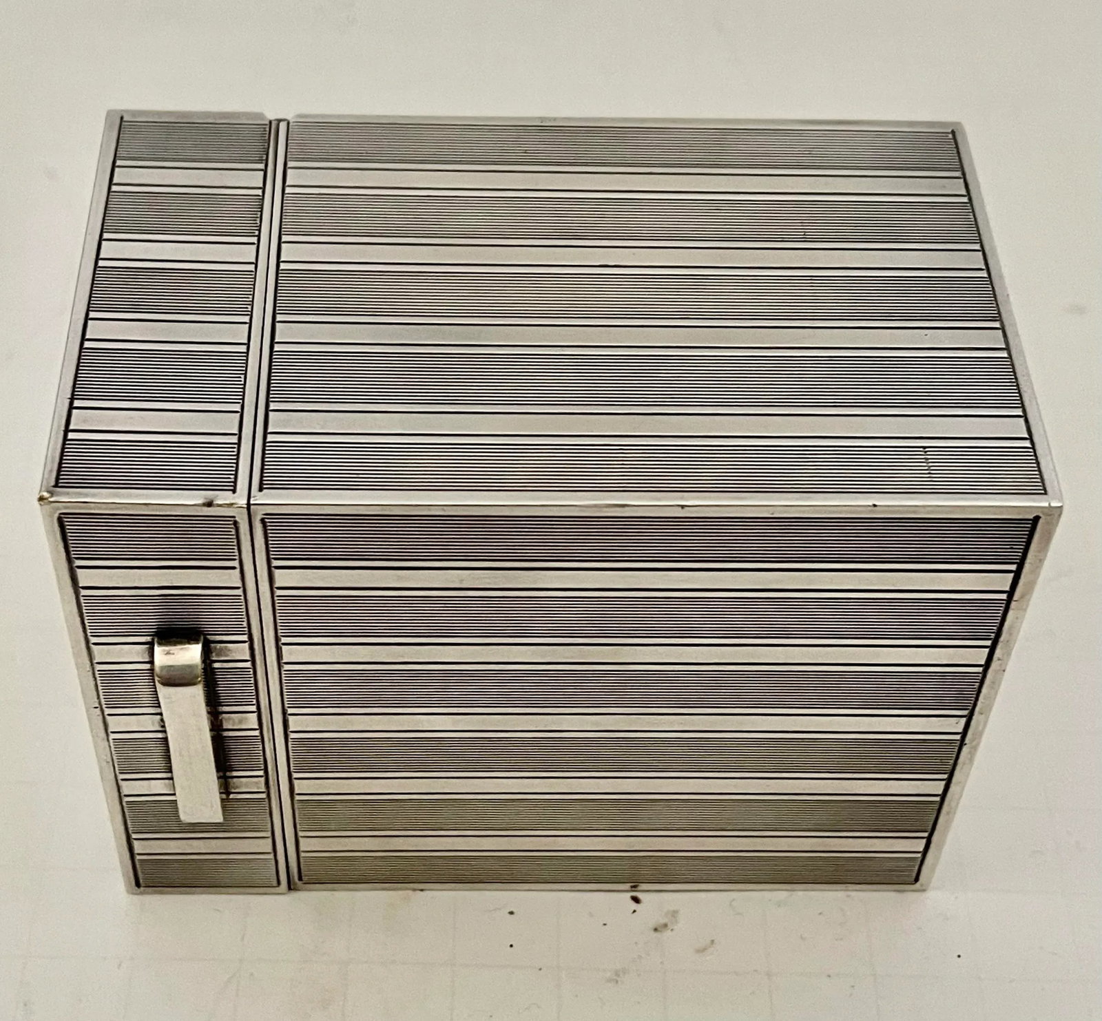 1960s Christian Dior Box Silver Metal - 9