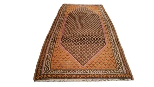 Vintage 10 Ft. Kilim Hand Made Wide Runner Rug - 4'9'' * 10' - Size Cat. 6x9 - 2
