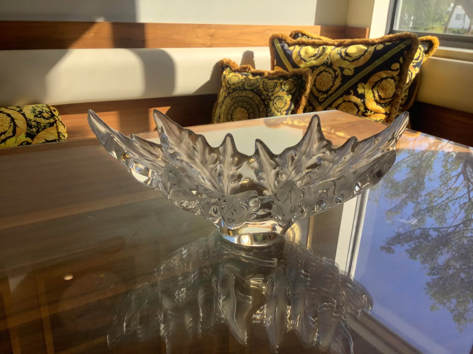 1960s Champs Elysees Bowl by Lalique Xl Signed Heavy Crystal - 10