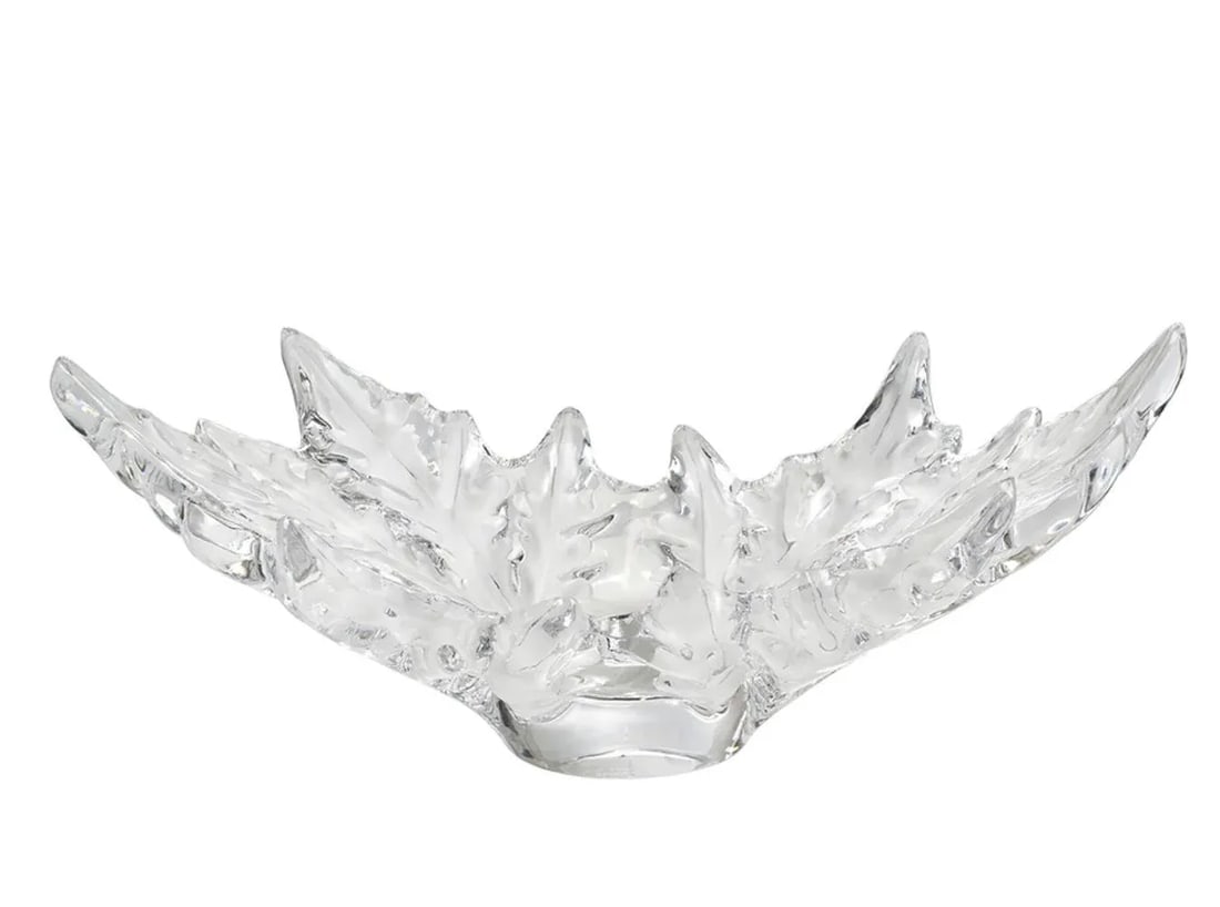 1960s Champs Elysees Bowl by Lalique Xl Signed Heavy Crystal - 11