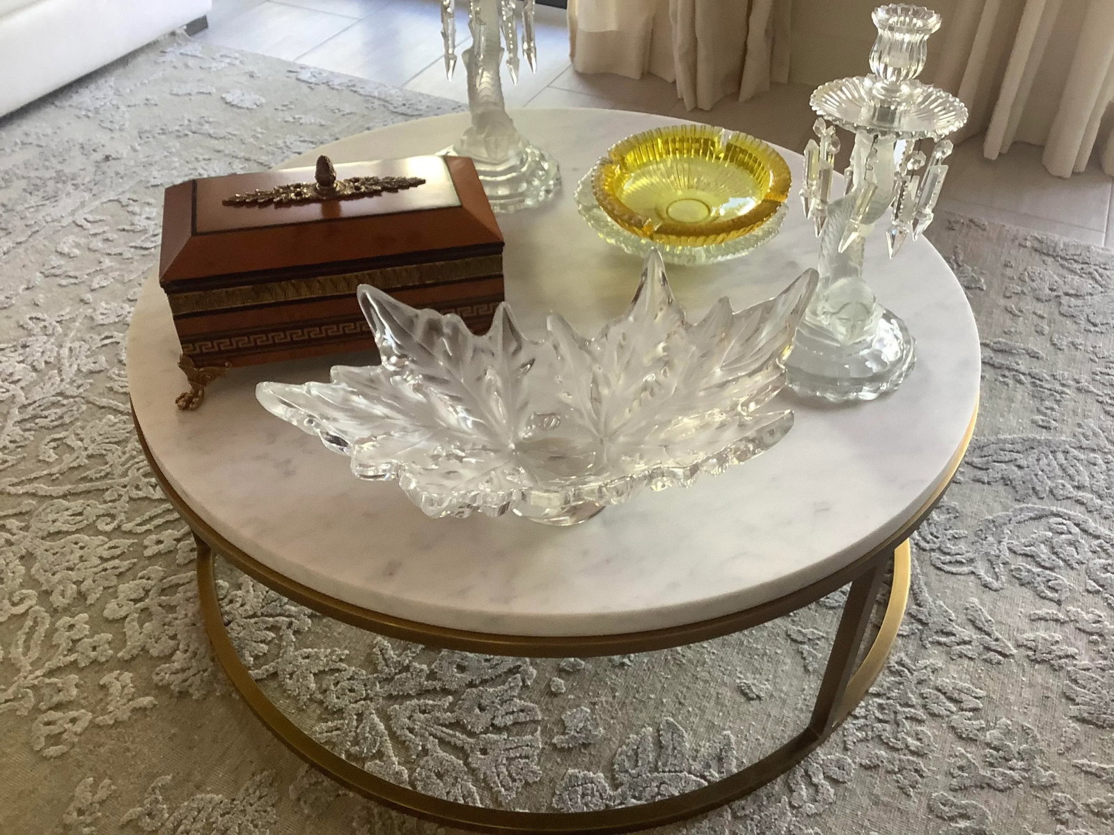 1960s Champs Elysees Bowl by Lalique Xl Signed Heavy Crystal - 6