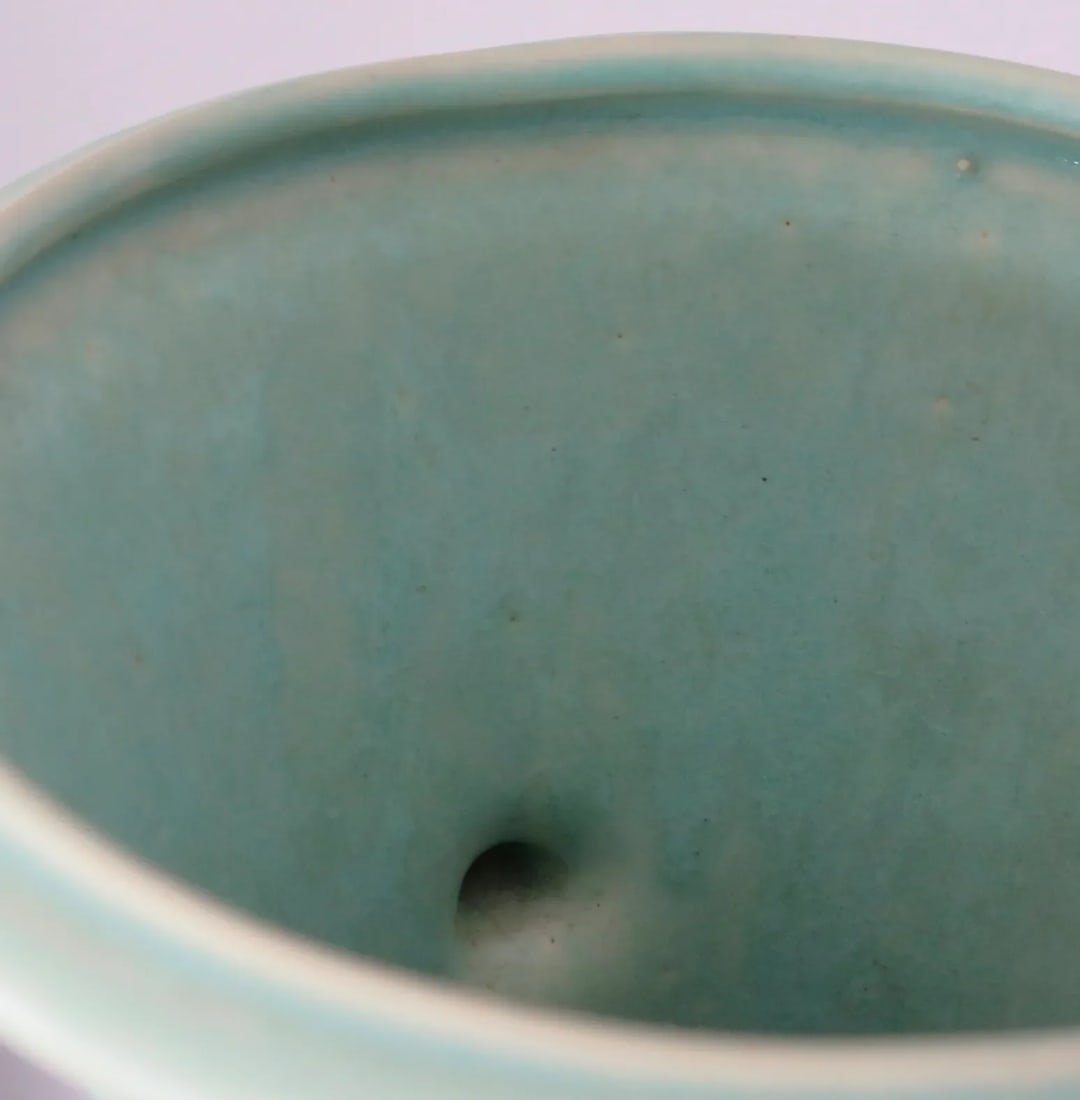 1930s Turquoise 'Haeger' Amphora Vase - 6