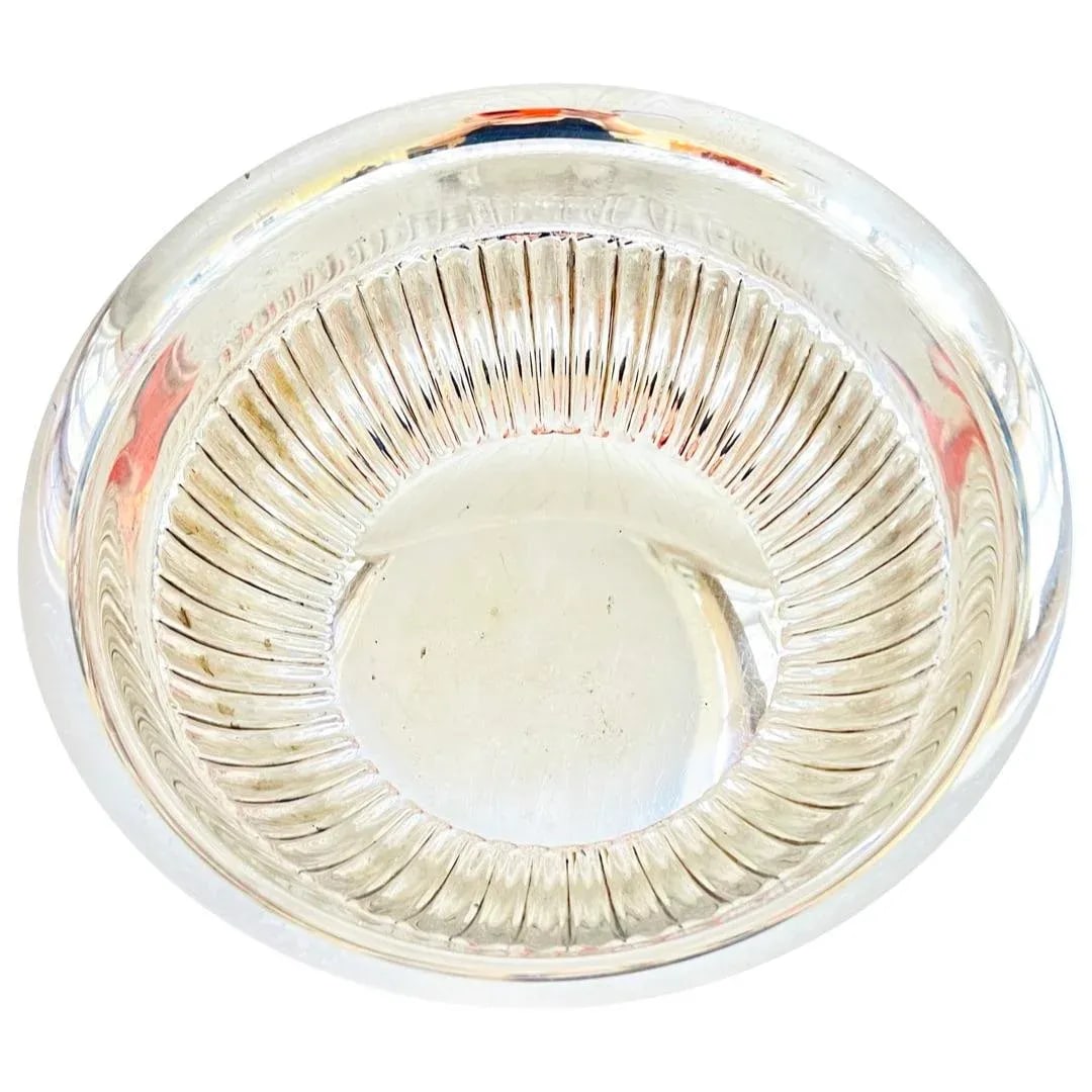 Towle Silversmiths Fine Vintage 1950s Large Silver Footed Bar Tub / Champagne / Wine Cooler - 3