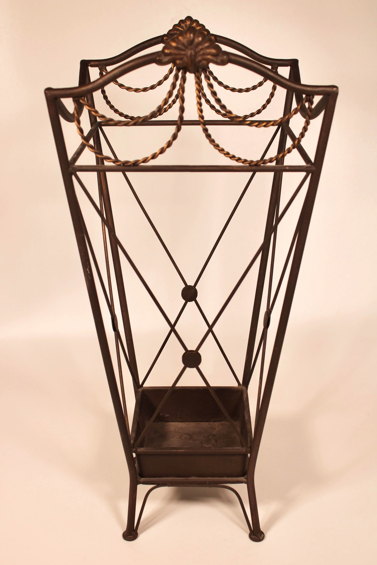 Renaissance Revival Iron Umbrella Stand - 2