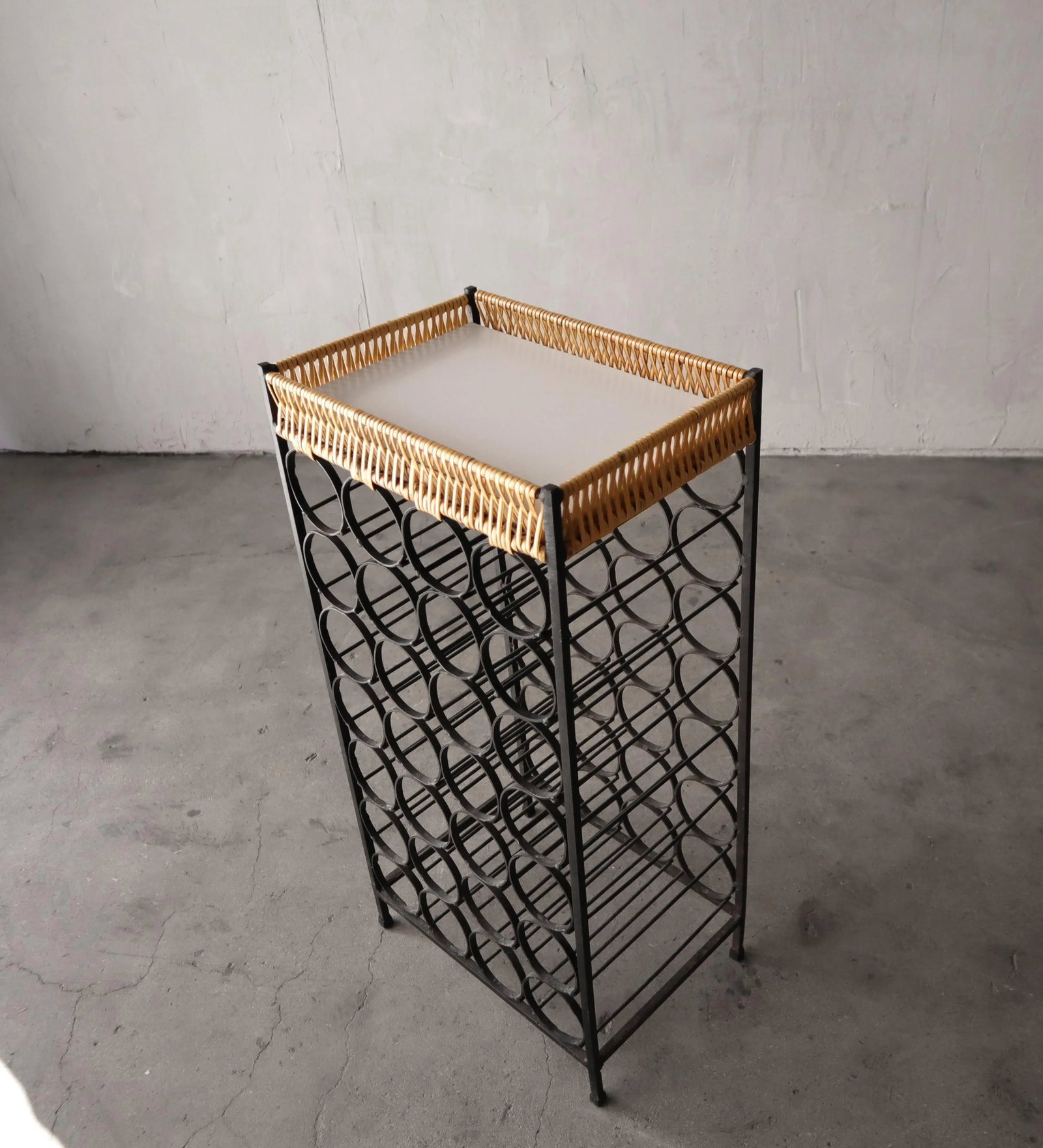 Mid Century Arthur Umanoff 28 Bottle Wine Rack - 2