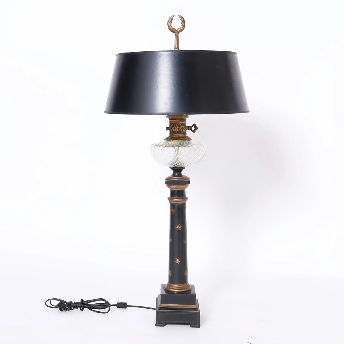 1930s Vintage English Tole Desk Lamp - 7