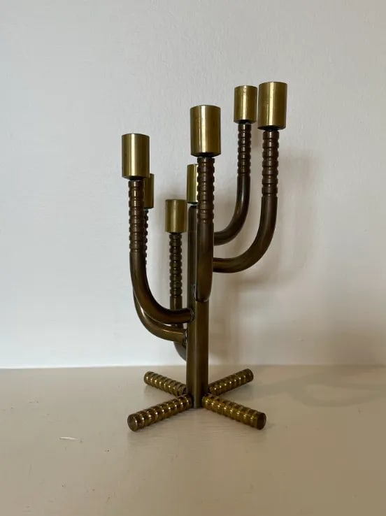 1910s Brass Candelabra - 3