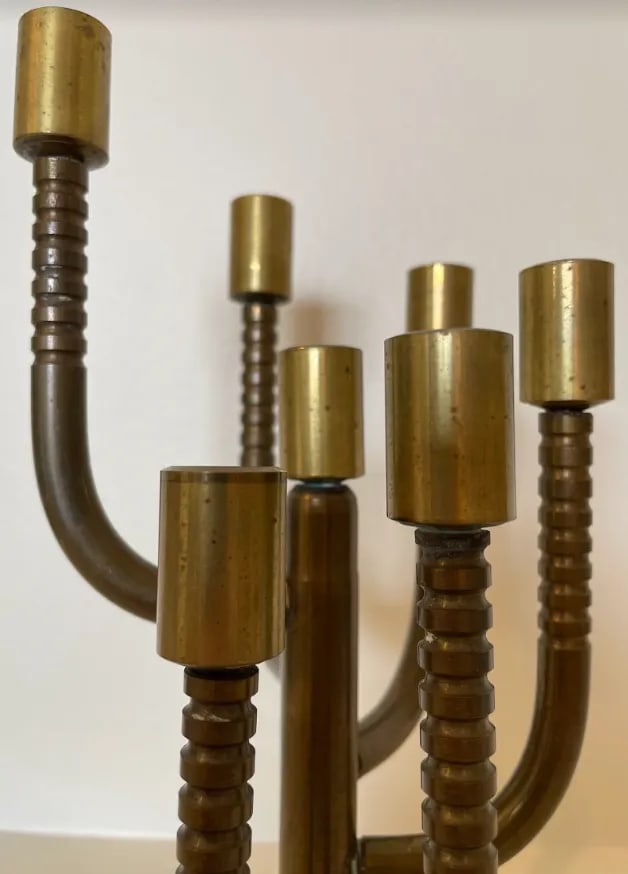 1910s Brass Candelabra - 4