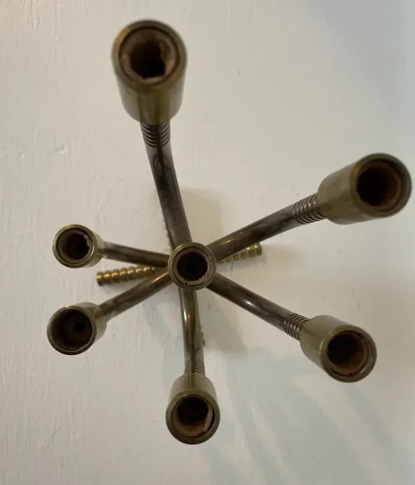 1910s Brass Candelabra - 5