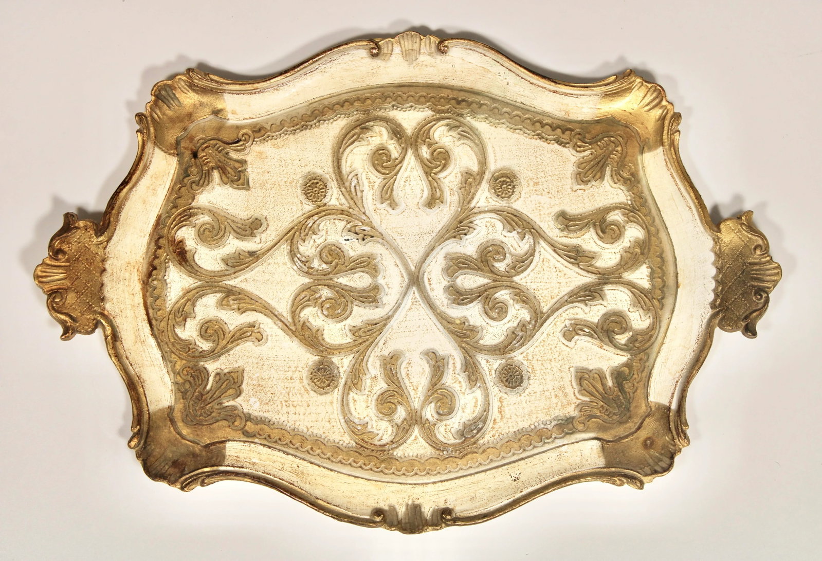 Mid Century Italian Florentine Gilded Tray - 2