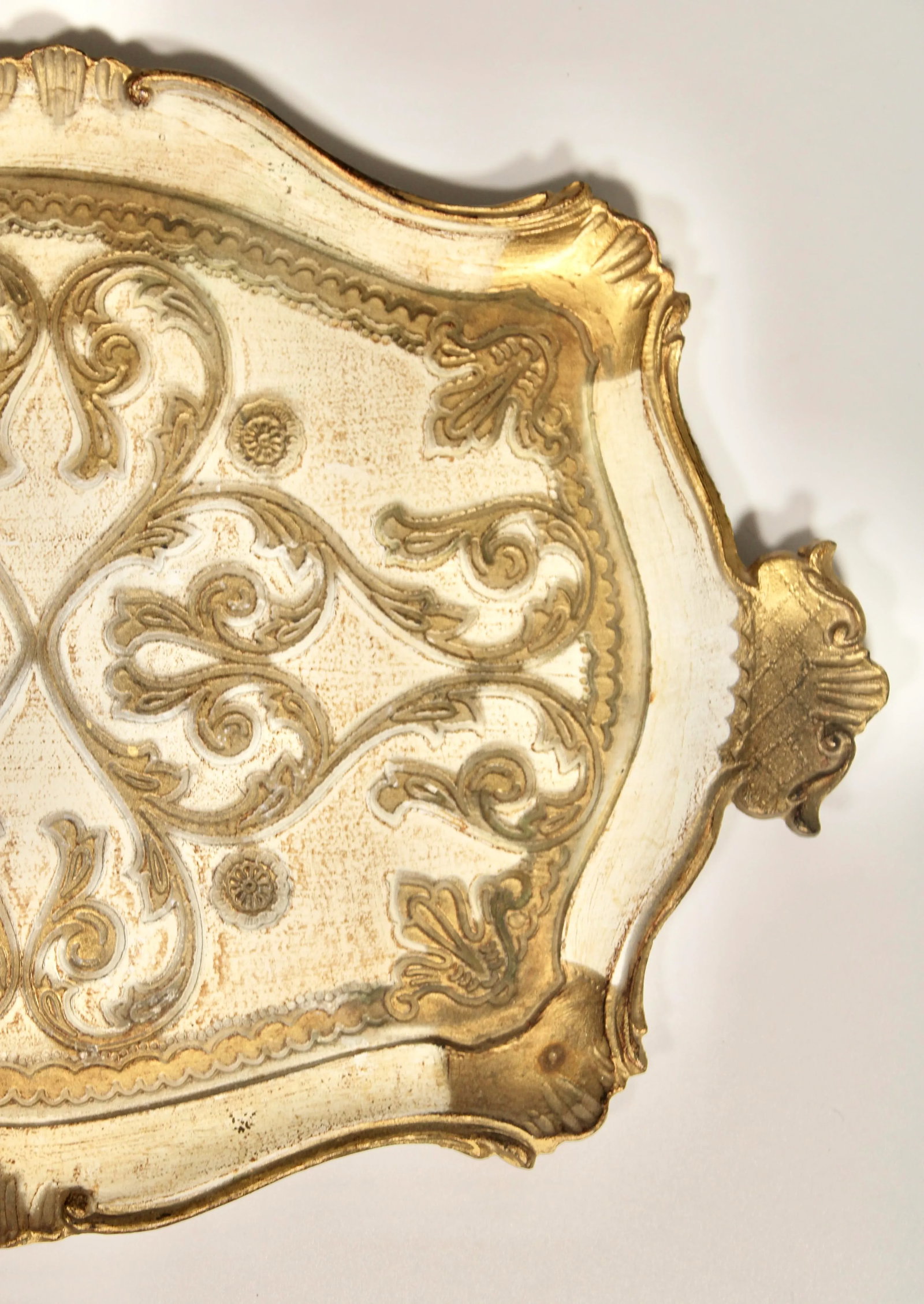 Mid Century Italian Florentine Gilded Tray - 3