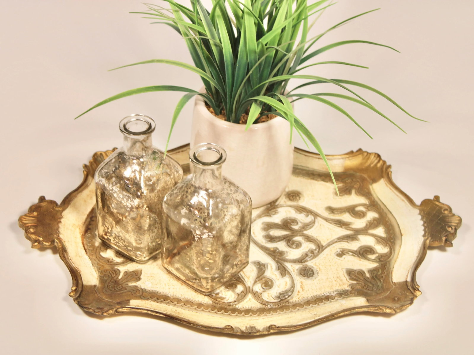 Mid Century Italian Florentine Gilded Tray - 8