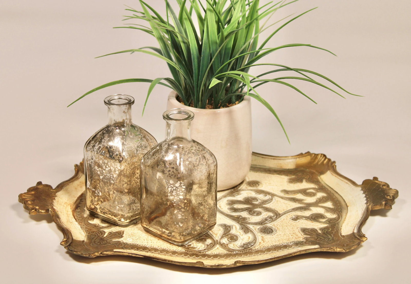 Mid Century Italian Florentine Gilded Tray - 9
