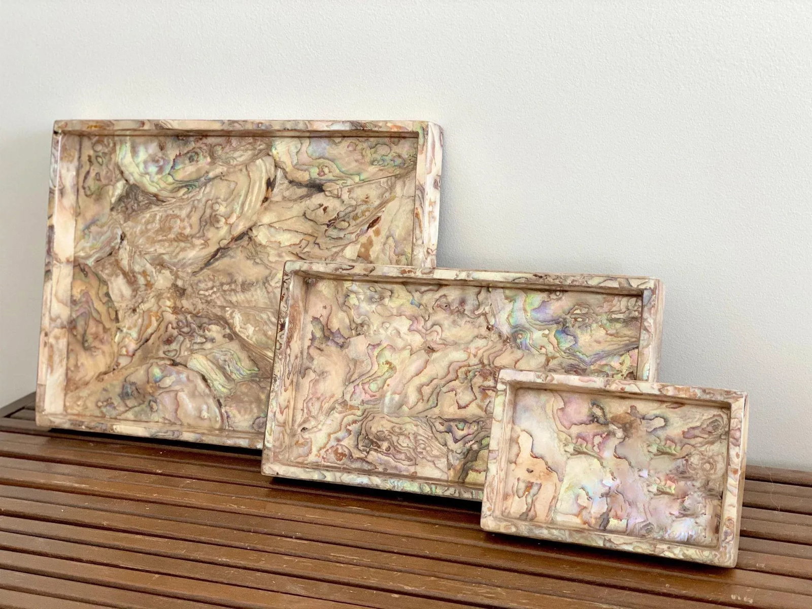 Pigeon & Poodle Adana Rectangular Nesting Trays - Set of 3 - 2