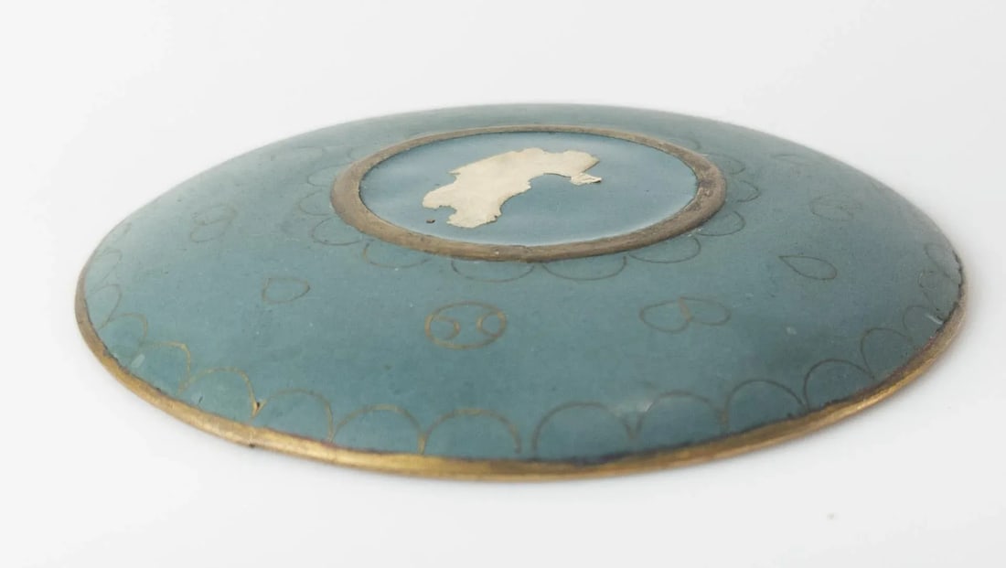 Early 20th Century Japanese Cloisonne Enamel Tray and Matchbox Cover - 4